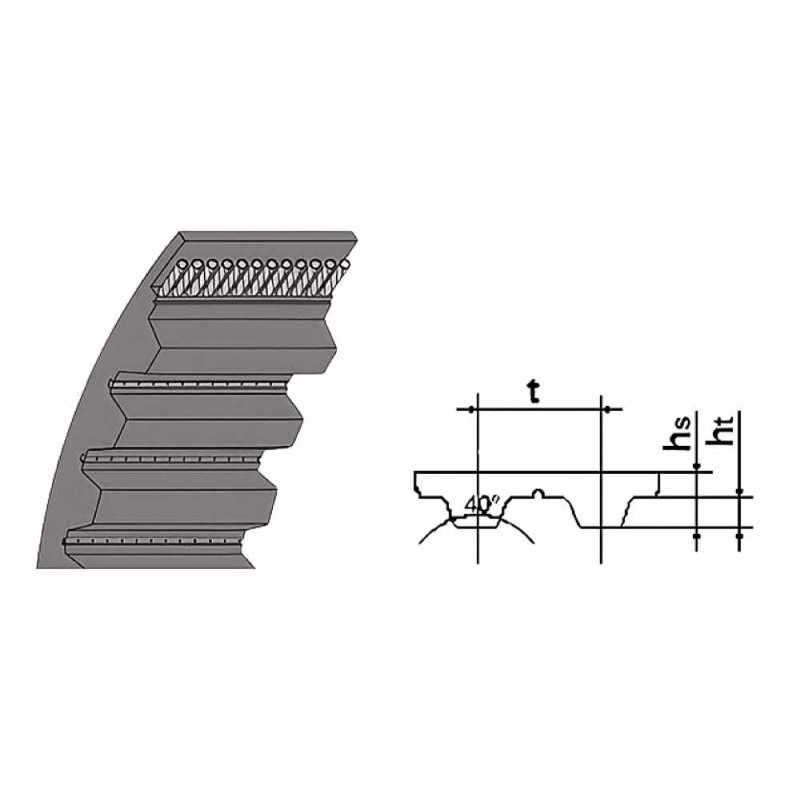 10-T5-590 RICH | Timing Belt Polyurethane 10-T5-590 RICH