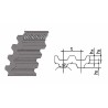 10-T5-590-DL RICH | Double Sided Timing Belt Polyurethane 10-T5-590-DL RICH