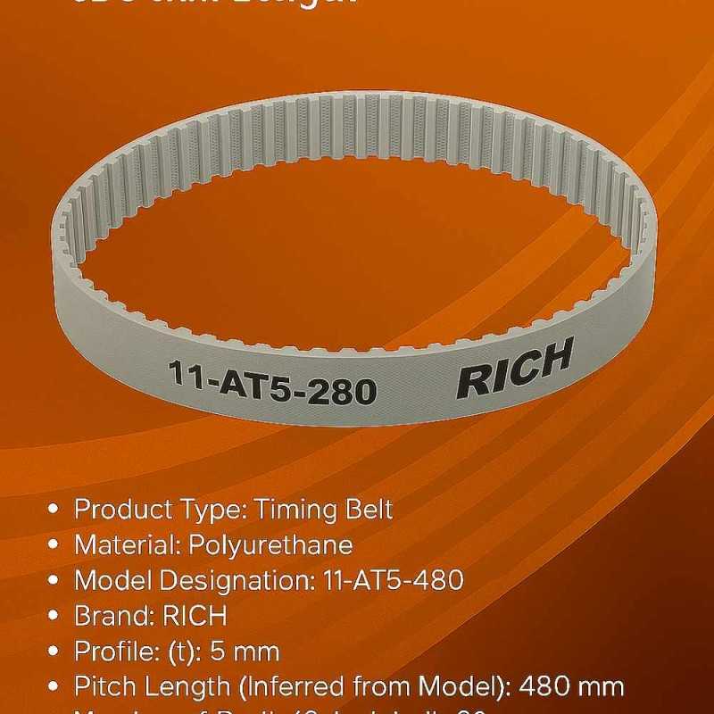 11-AT5-480 RICH | Timing Belt Polyurethane 11-AT5-480 RICH