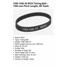 1190-14M-15 RICH | Timing Belt 1190-14M-15 RICH