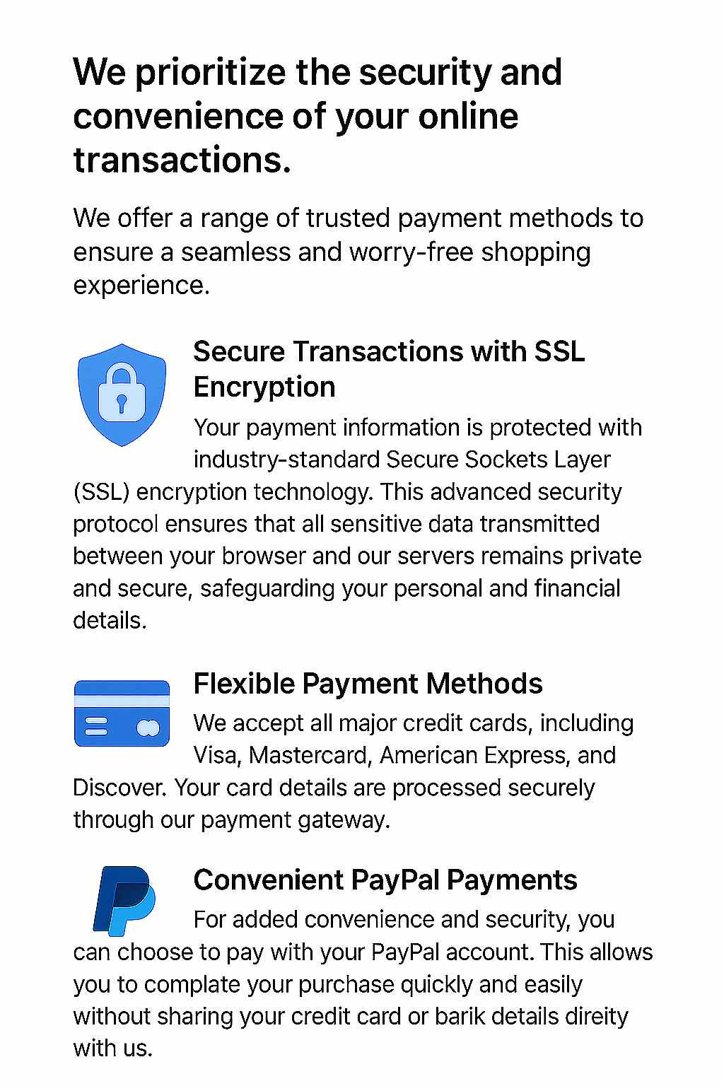 Secure Payment
